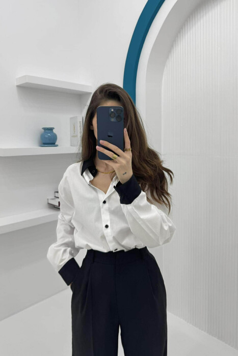 SIMPLE REGULAR WOMEN SHIRT WHITE-E BARDHE - 2