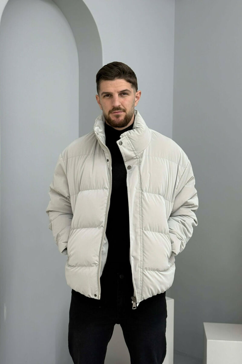 SIMPLE SHORT MEN PUFFER JACKET GREY/GRI - 4