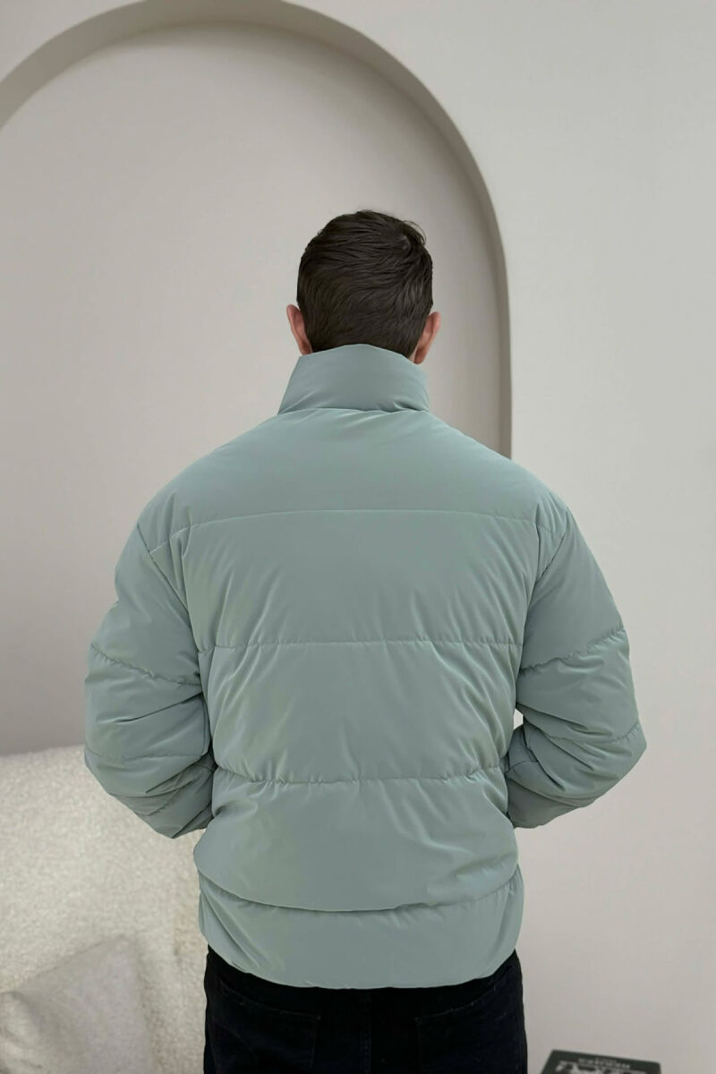 SIMPLE SHORT MEN PUFFER JACKET MINT/MENTE - 3