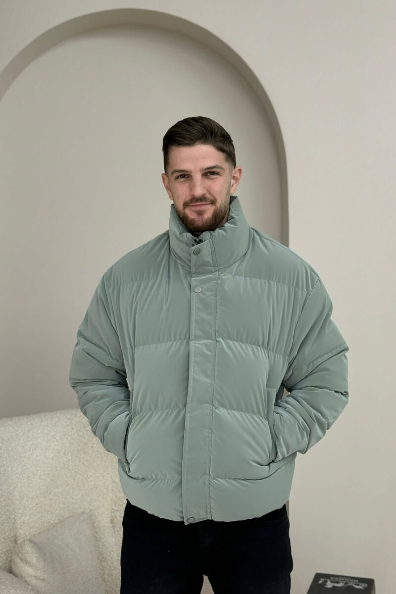 SIMPLE SHORT MEN PUFFER JACKET MINT/MENTE - 6