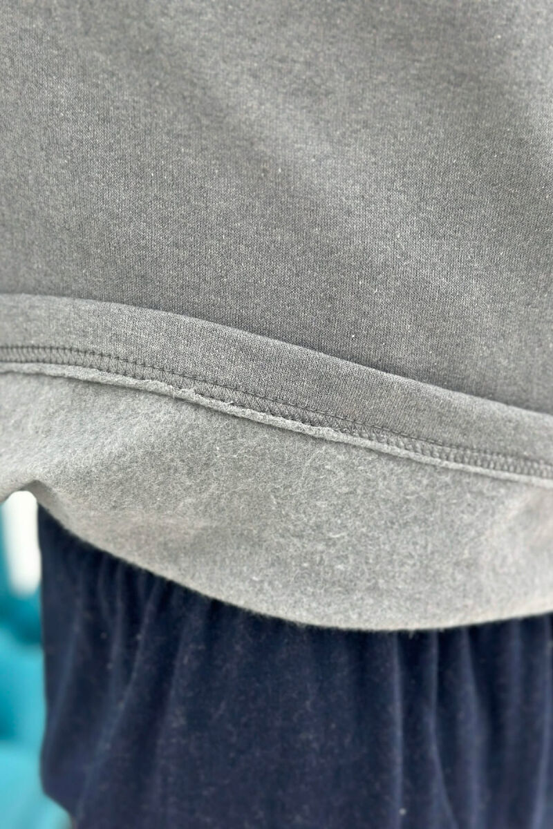 SIMPLE SMALL LOGO SWEATSHIRT+SWEATPANTS MEN PYJAMAS GREY-GREY/GG - 5