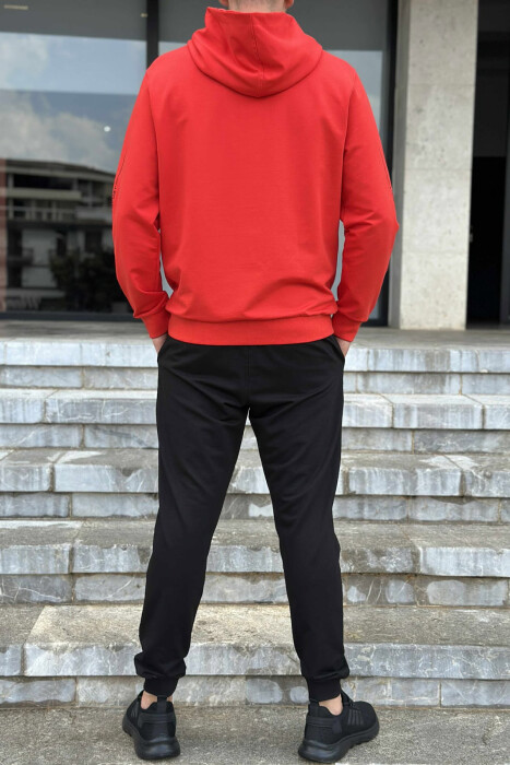 SIMPLE SWEATSHIRT+SWEATPANTS MEN SET RED/E KUQE - 5