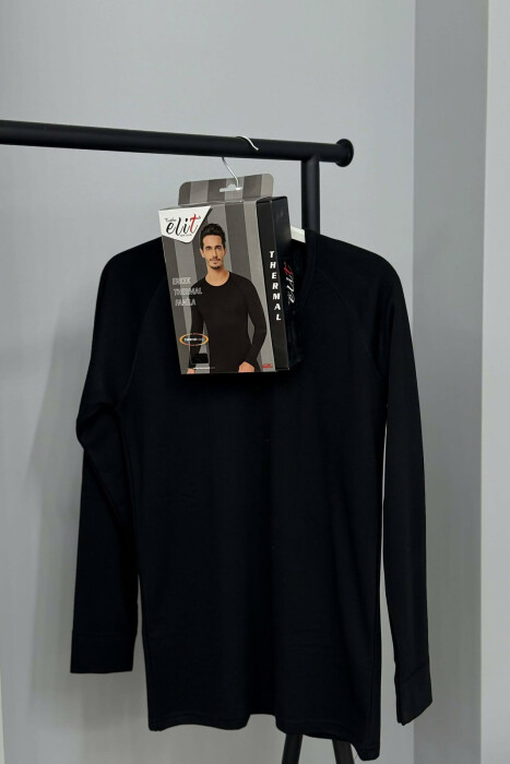 SIMPLE THERMAL BLOUSE MEN BLACK/ E ZEZE - 5