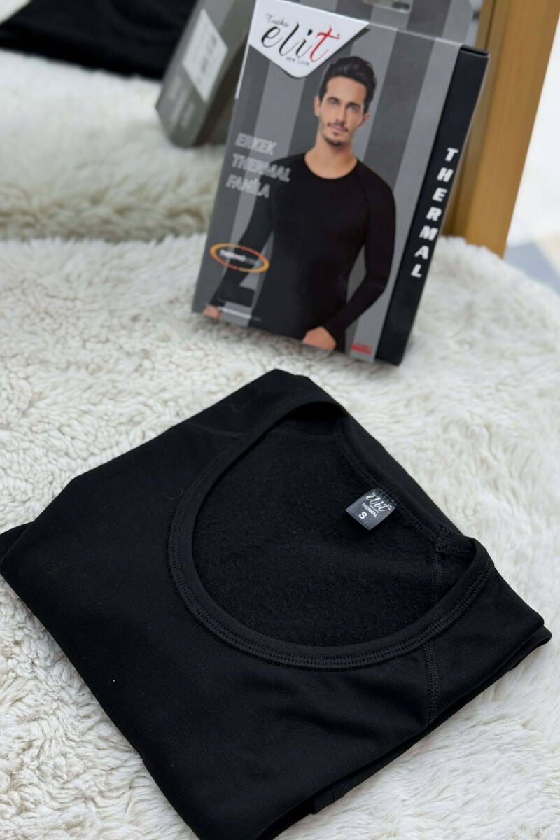 SIMPLE THERMAL BLOUSE MEN BLACK/ E ZEZE - 2