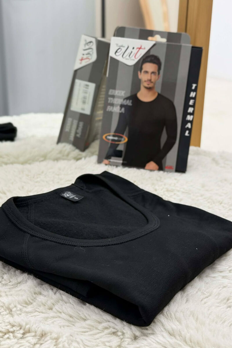SIMPLE THERMAL BLOUSE MEN BLACK/ E ZEZE - 1