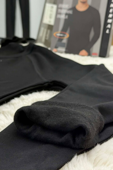 SIMPLE THERMAL BLOUSE MEN BLACK/ E ZEZE - 4