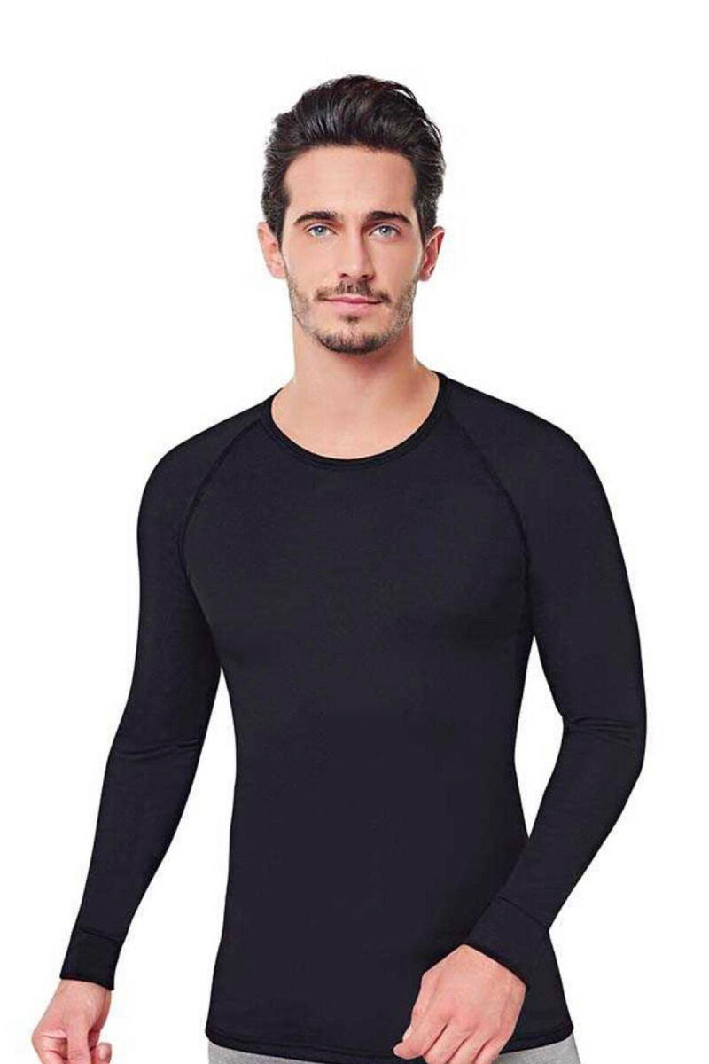 SIMPLE THERMAL BLOUSE MEN BLACK/ E ZEZE - 7