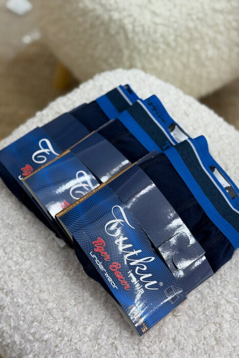 SIMPLE THREE PIECES MEN BOXES BLUE/BLU - 1