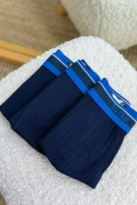 SIMPLE THREE PIECES MEN BOXES BLUE/BLU - 2