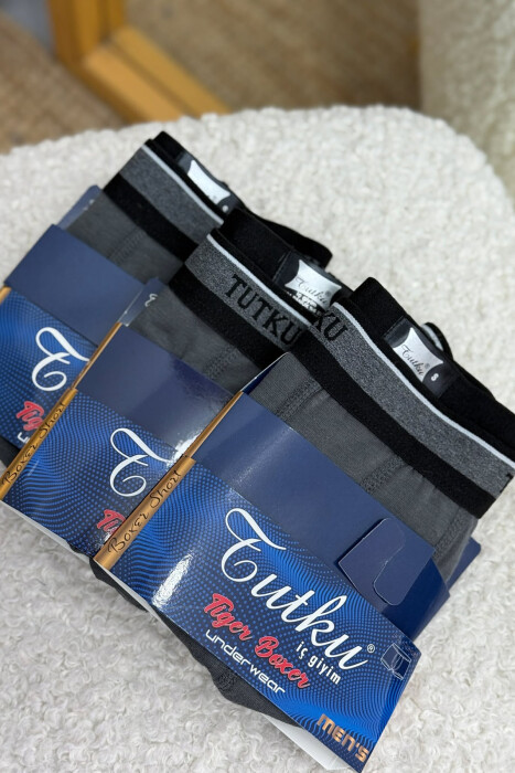 SIMPLE THREE PIECES MEN BOXES DARK GREY/GEE - 