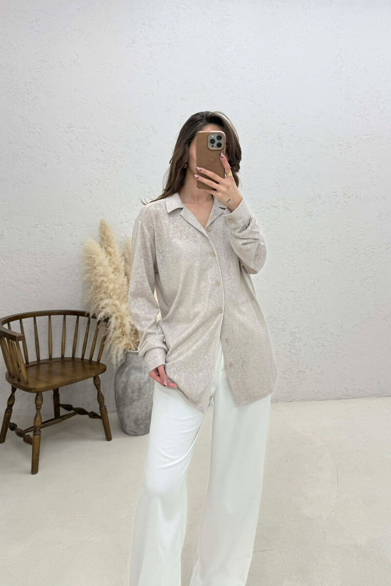 SIMPLE WOMAN SHIRT BEIGE/BEZHE - 2