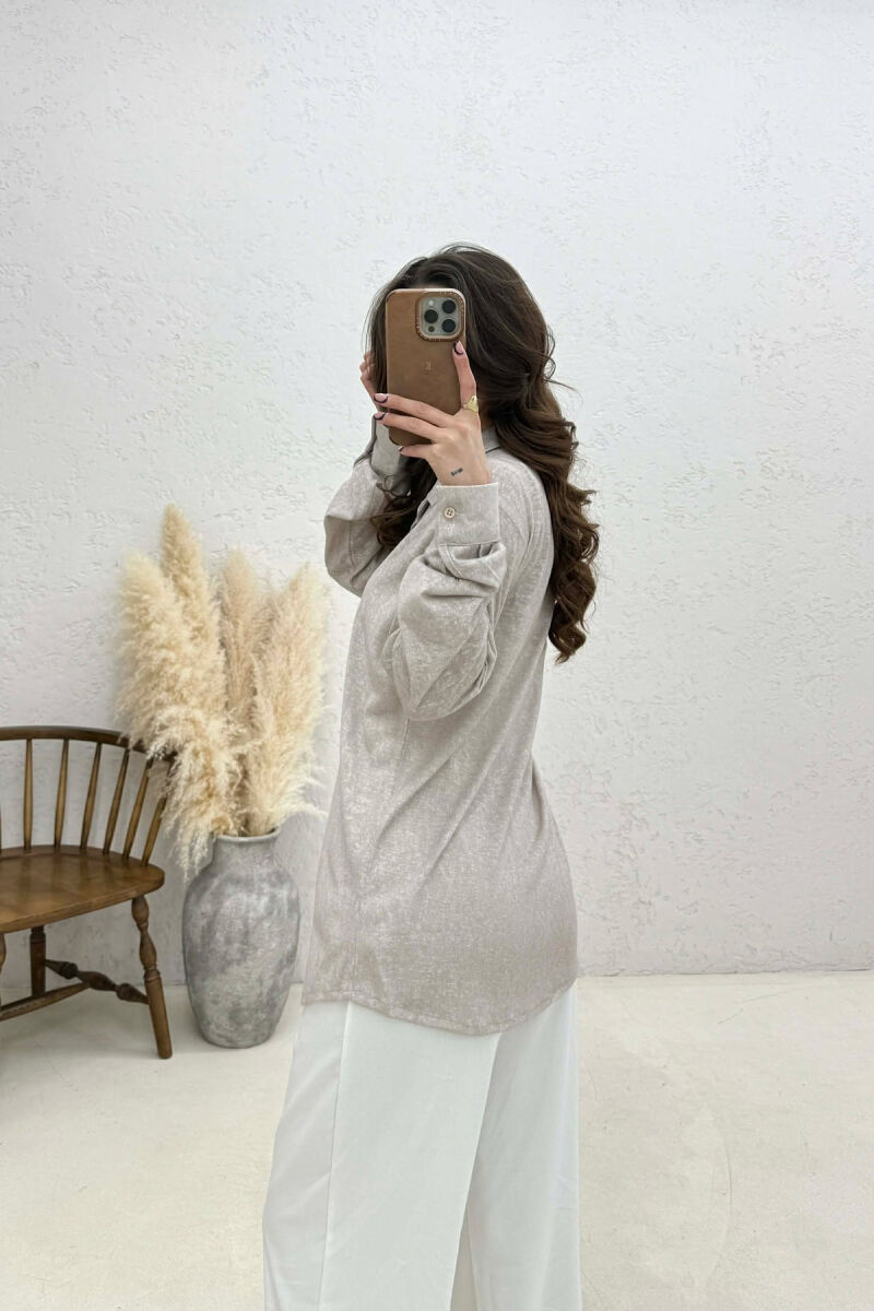 SIMPLE WOMAN SHIRT BEIGE/BEZHE - 4