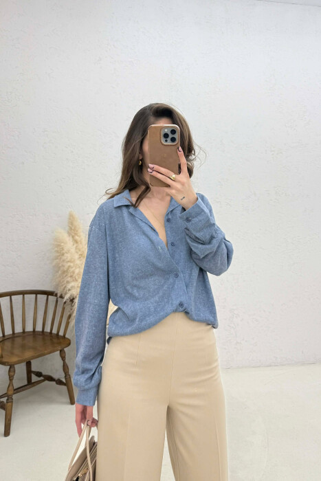 SIMPLE WOMAN SHIRT BLUE/BLU - 