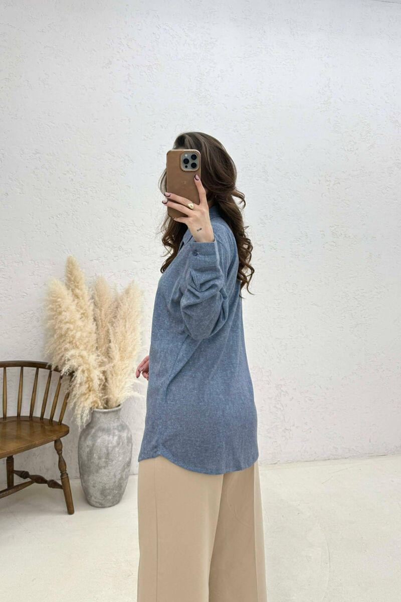 SIMPLE WOMAN SHIRT BLUE/BLU - 4