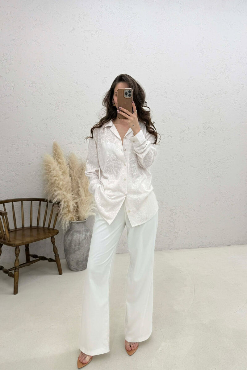 SIMPLE WOMAN SHIRT CREAM/KREM - 2