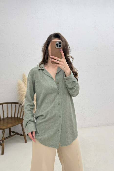 SIMPLE WOMAN SHIRT MINT/MENTE - 