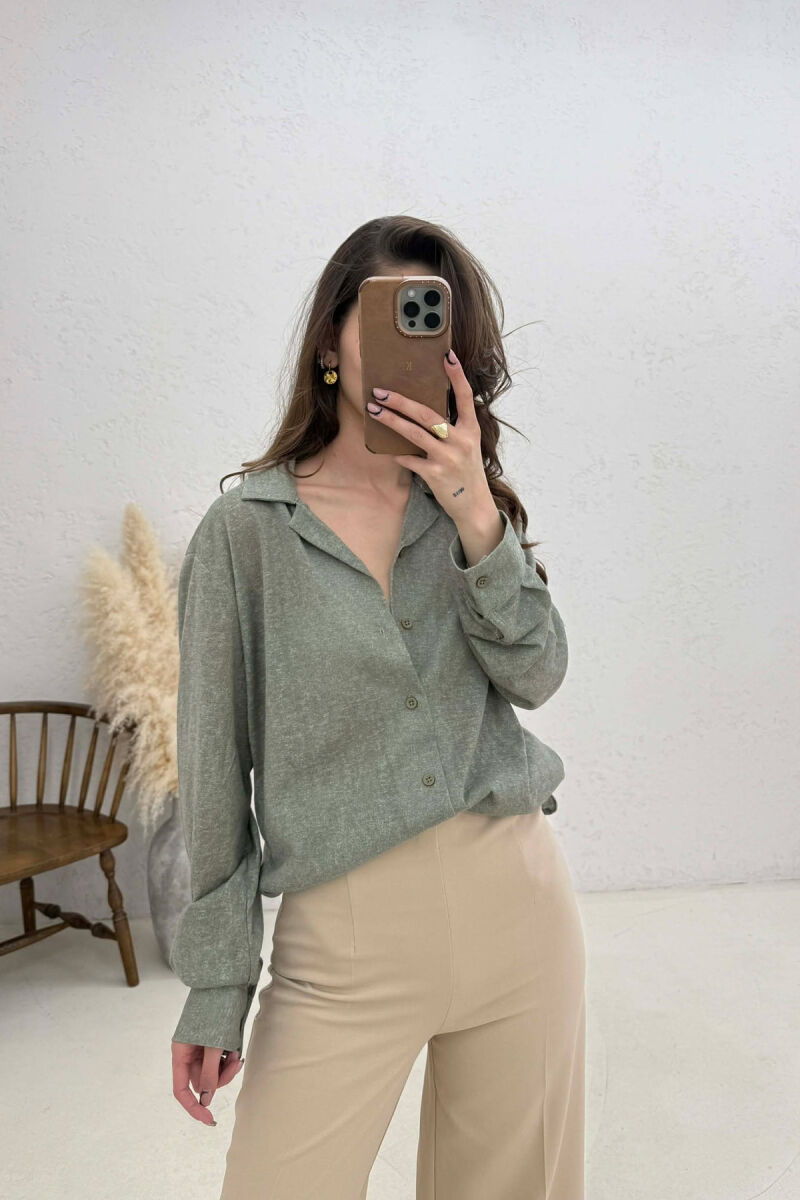 SIMPLE WOMAN SHIRT MINT/MENTE - 5