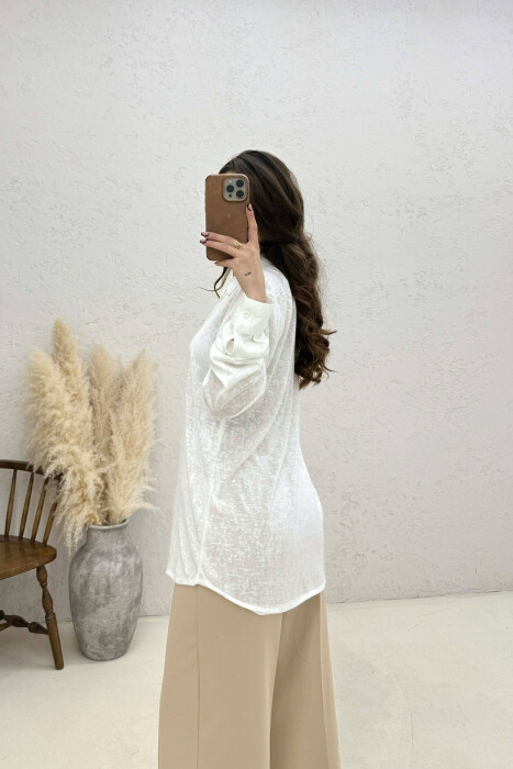 SIMPLE WOMAN SHIRT WHITE-E BARDHE - 4