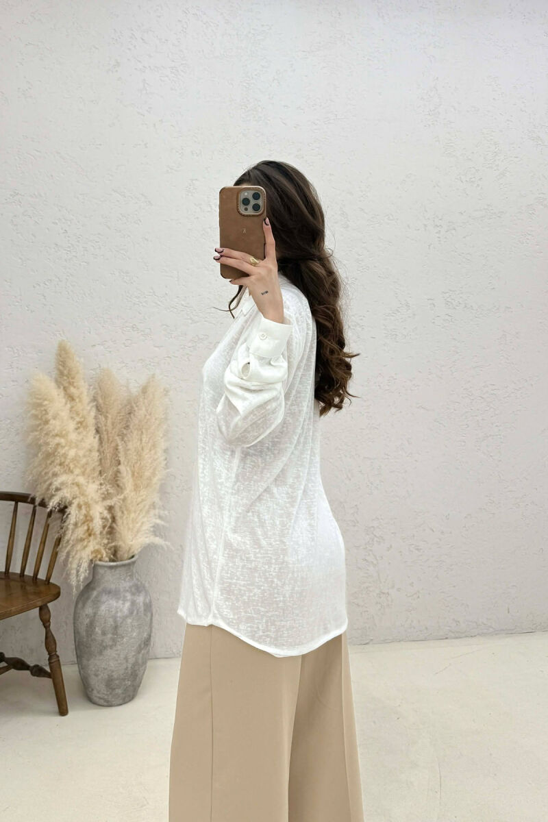 SIMPLE WOMAN SHIRT WHITE-E BARDHE - 4