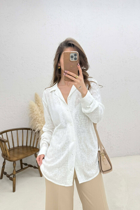 SIMPLE WOMAN SHIRT WHITE-E BARDHE - 5