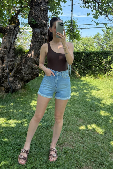 SIMPLE WOMAN SHORT JEANS LIGHTBLUE/BZ - 2