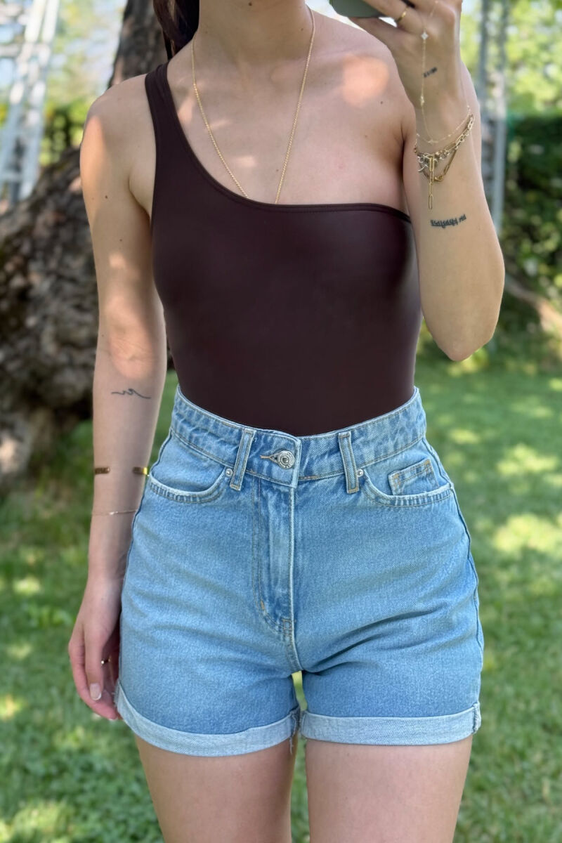 SIMPLE WOMAN SHORT JEANS LIGHTBLUE/BZ - 5