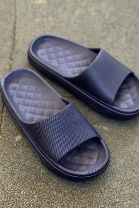 SIMPLE WOMAN SLIPPERS BLUE/BLU - KLAUDIO FASHION