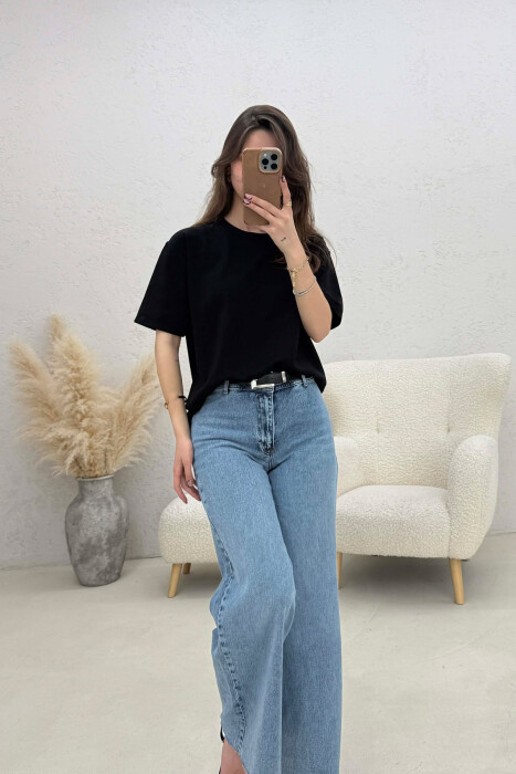 SIMPLE WOMAN T-SHIRT BLACK/ E ZEZE - 2