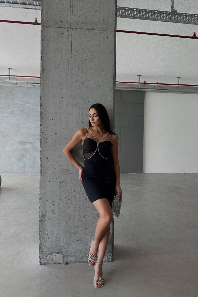 SPARKLE STONES WOMAN STRAPS BLACK/ E ZEZE - 2