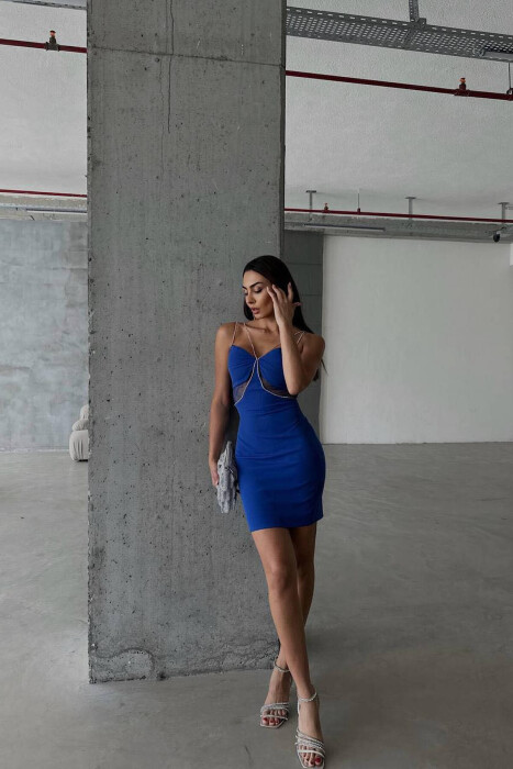 SPARKLE STONES WOMAN STRAPS BLUE/BLU - 1