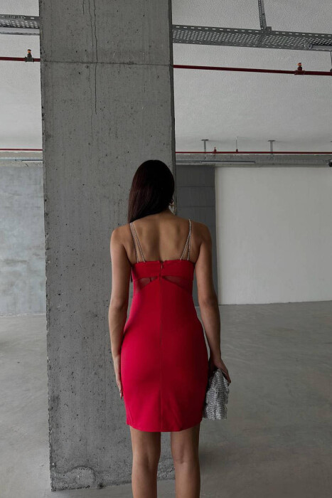 SPARKLE STONES WOMAN STRAPS RED/E KUQE - 3