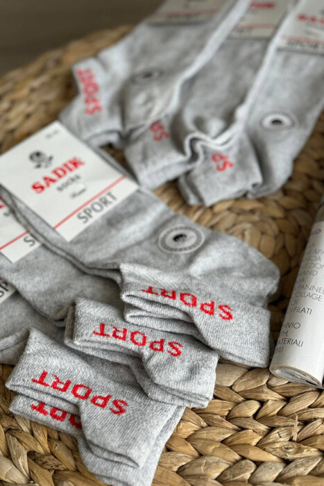 SPORT SIMPLE WOMAN ANKLE SOCKS GREY/GRI - 2