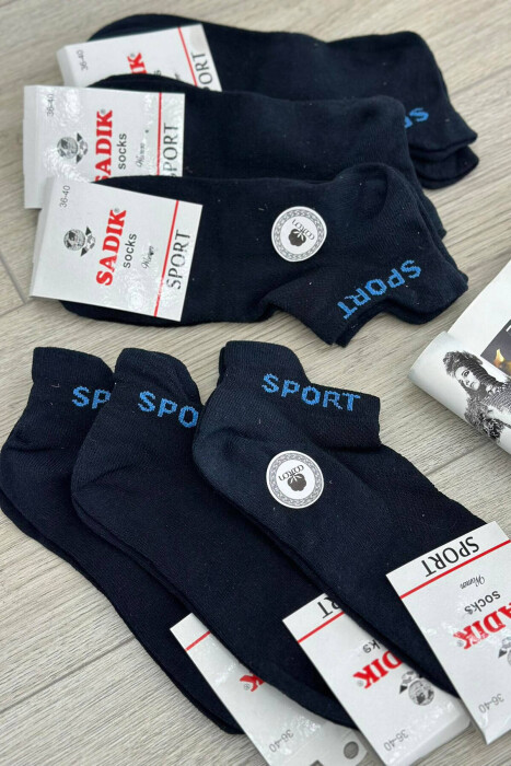 SPORT SIMPLE WOMAN ANKLE SOCKS BLUE/BLU 