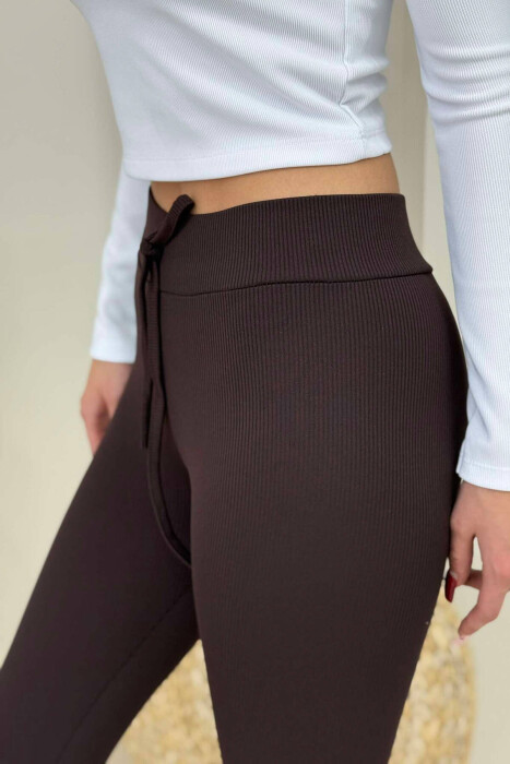 STRECE ME LIDHËSE PËR FEMRA NË NGJYRËN KAFE - 8