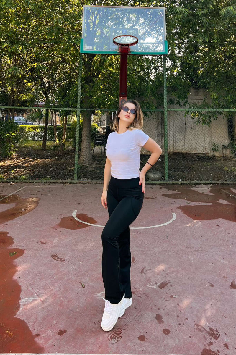 STREÇE TË GJËRA ME DETAJIN E XHEPAVE PËR FEMRA NË NGJYRËN E ZEZË - 3