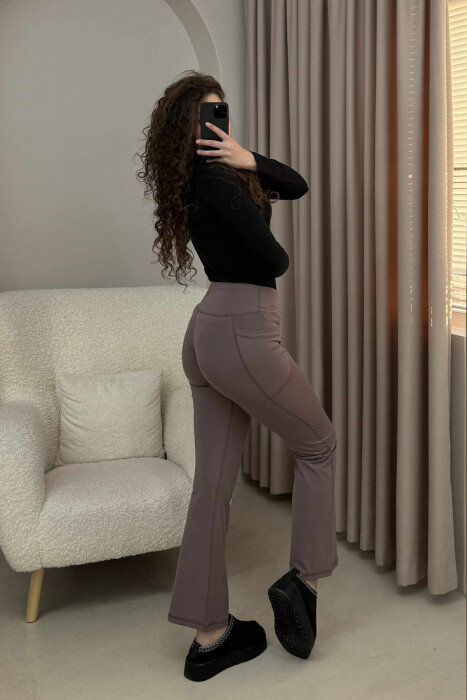 STREÇE TË GJËRA ME DETAJIN E XHEPAVE PËR FEMRA NË NGJYRËN UTHULL - 5