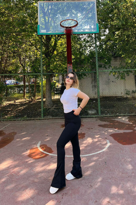 STREÇE TË THJESHTA PËR FEMRA NË NGJYRËN E ZEZË - 5