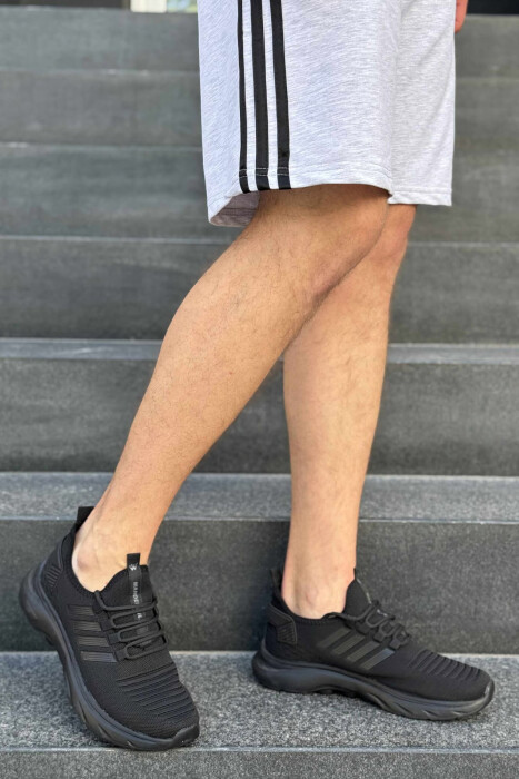 STRIPES SIMPLE MEN SNEAKERS BLACK/ E ZEZE - 4