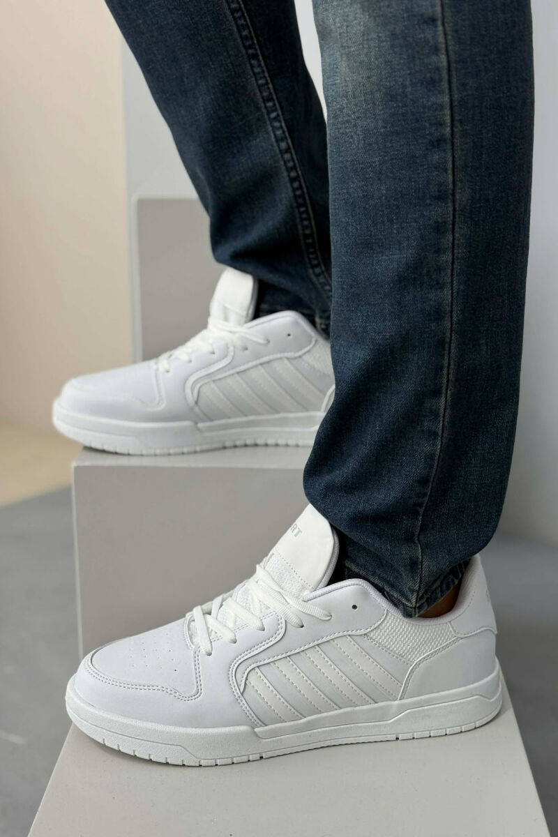 STRIPES SIMPLE MEN SNEAKERS WHITE-E BARDHE - 3