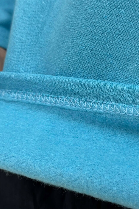 SWEATSHIRT+TROUSERS SMALL LOGO MEN PYJAMAS LIGHTBLUE/BZ - 5