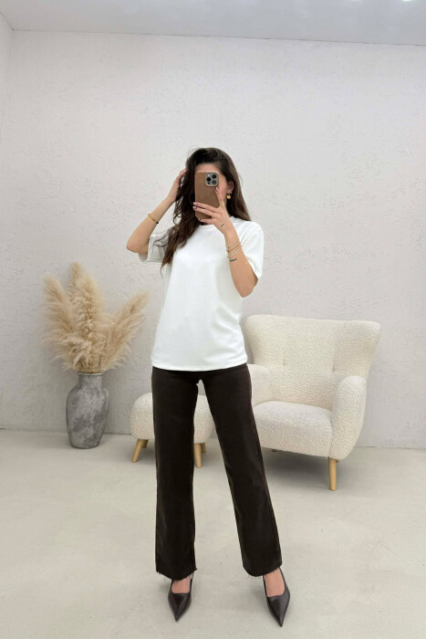 T-SHIRT I THJESHTE PER FEMRA NE NGJYRE TE BARDHE - 4