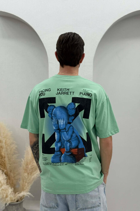 T-SHIRT ME IMAZH PARA & PAS PER MSHKUJ NE NGJYRE MENTE - 4