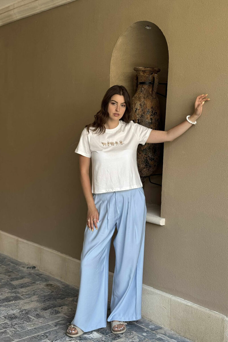 T-SHIRT ME IMAZH PËR FEMRA NË NGJYRËN E BARDHË - 5