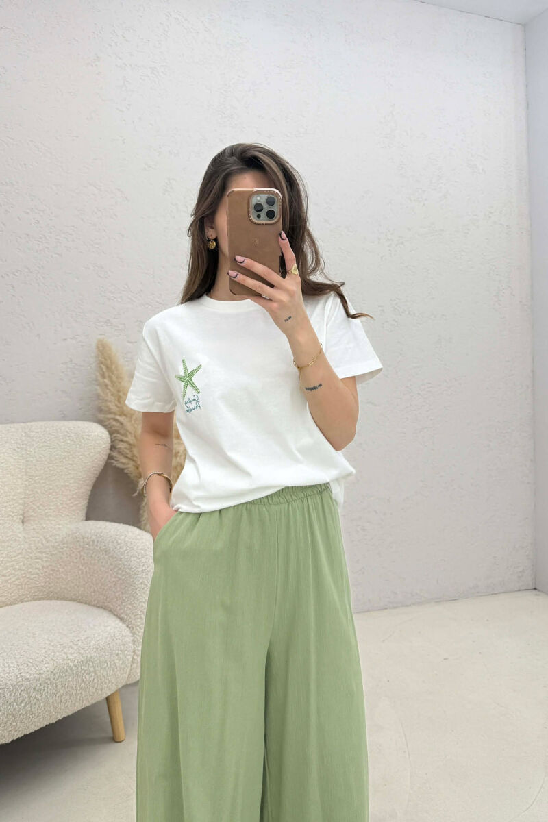 T-SHIRT ME IMAZH PËR FEMRA NË NGJYRËN E BARDHË - 1