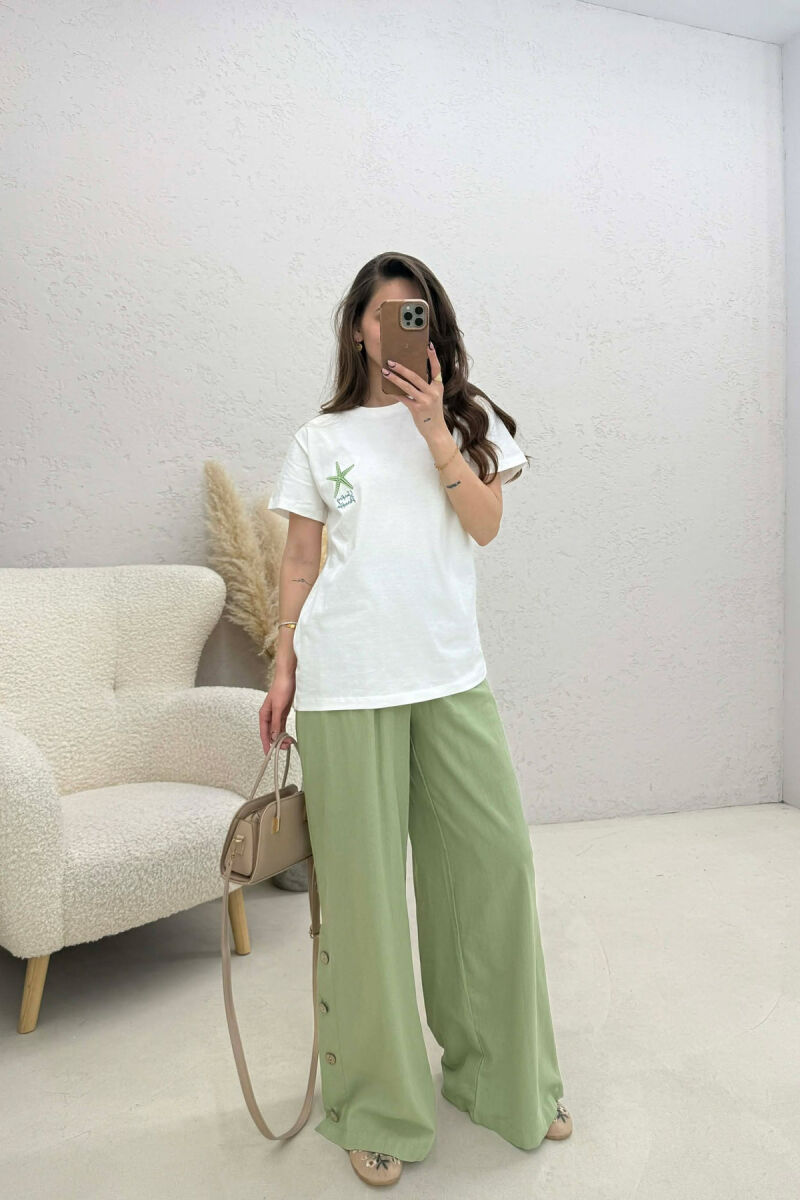 T-SHIRT ME IMAZH PËR FEMRA NË NGJYRËN E BARDHË - 2