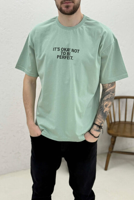 T-SHIRT ME SHKRIME PARA & PAS PER MESHKUJ NE NGJYRE MENTE - 3