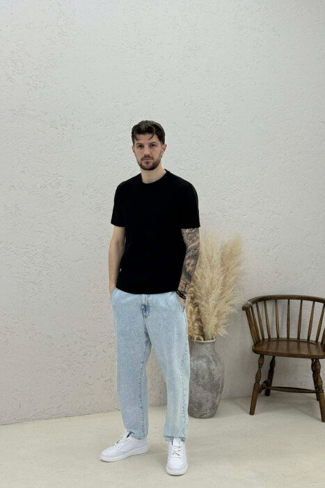 T-SHIRT NJE NGJYRESH PER MESHKUJ NE NGJYRE TE ZEZE - 2