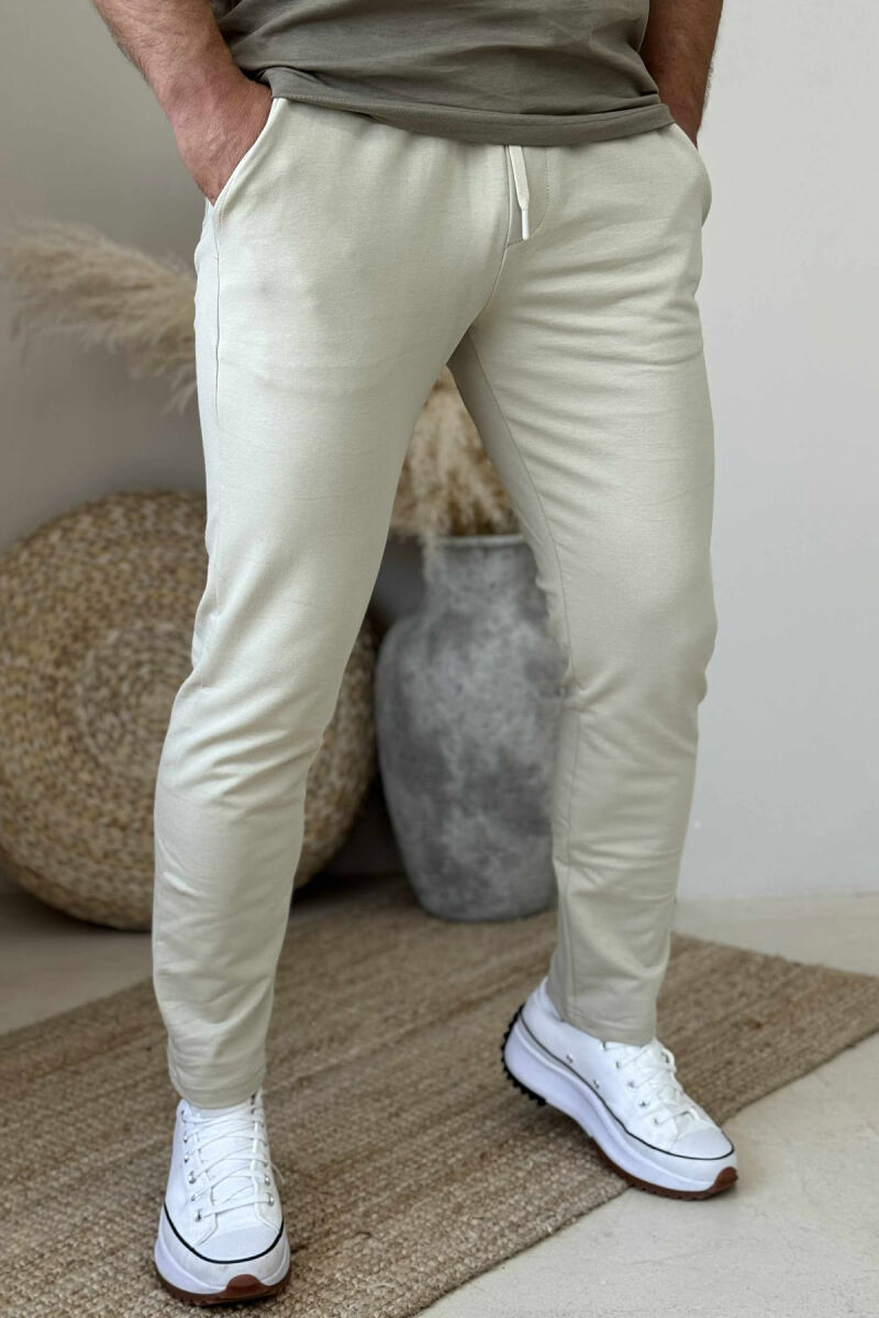 T-SHIRT+SWEATPANTS LITTLE WRITTINGS MEN SET OLIVE/ULLI - 3