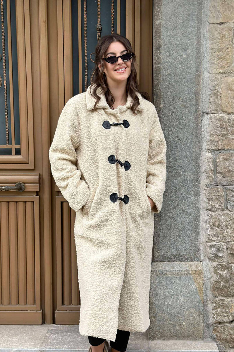 TEDDY BEAR WOMEN COAT BEIGE/BEZHE - 1