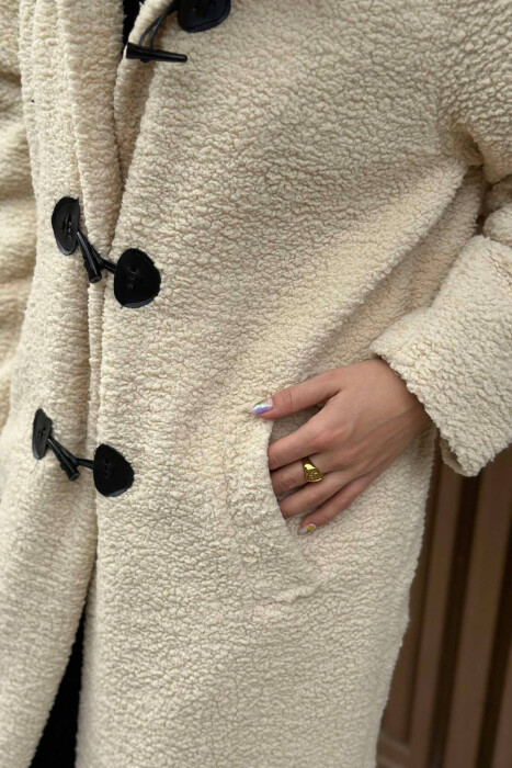 TEDDY BEAR WOMEN COAT BEIGE/BEZHE - 2